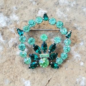 Vintage rhinestone brooch